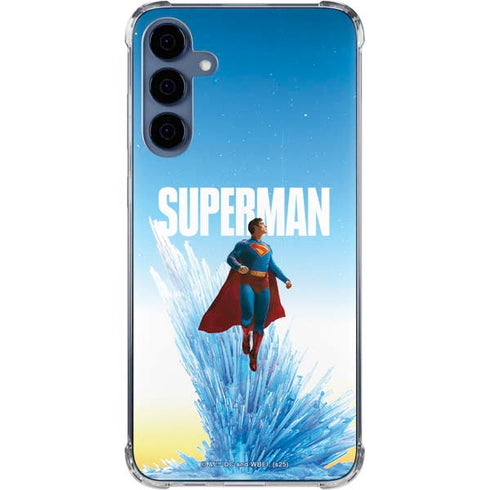 Superman 2025 Fortress of Solitude Classic Rise Galaxy S24 Clear Case